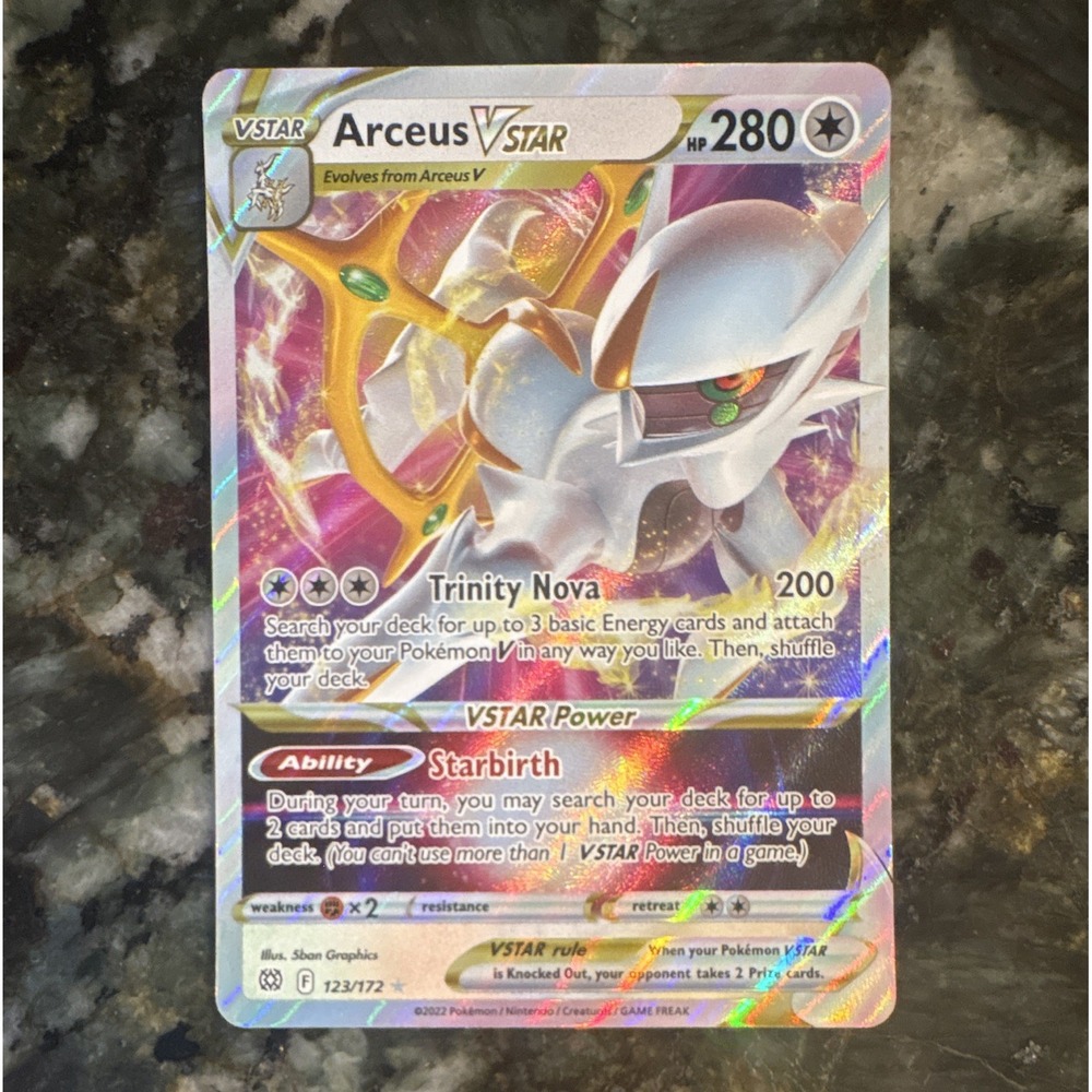 Pokemon Arceus VSTAR 123/172 Brilliant Stars Holo Ultra Rare EN 280 HP